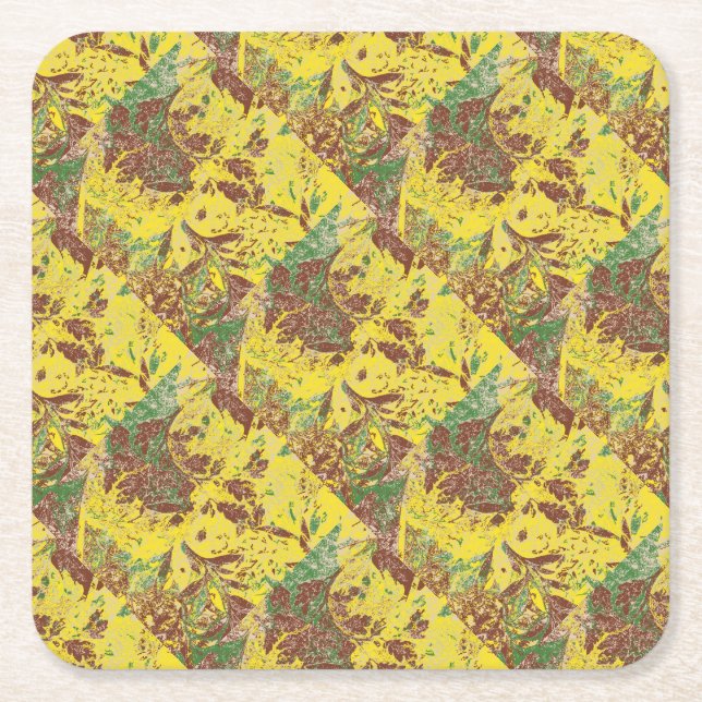 Autumn Breeze Square Paper Coaster (Front)