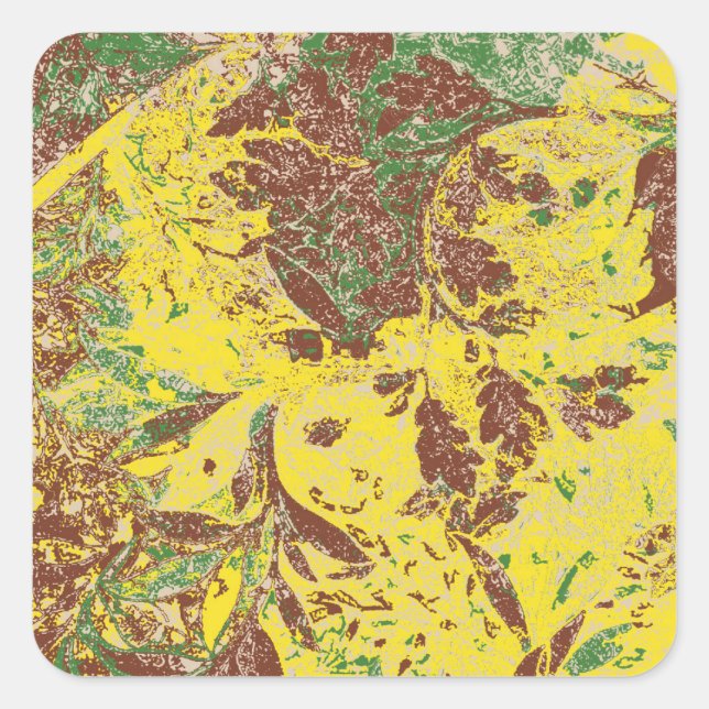 Autumn Breeze Square Sticker (Front)