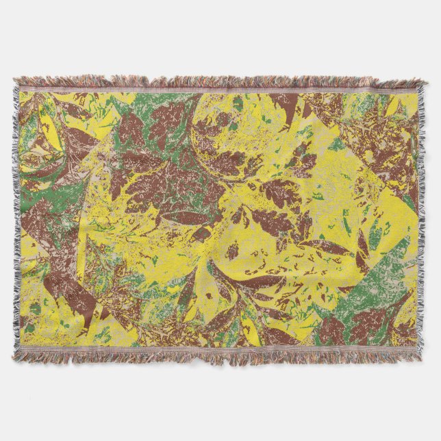 Autumn Breeze Throw Blanket (Front)