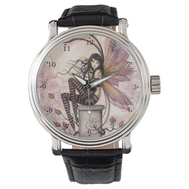 Autumn Breezes Fairy Fantasy Art Watch (Front)