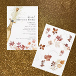 Autumn Bridal Brunch & Bubbly Champagne Shower Invitation<br><div class="desc">Autumn Bridal Brunch & Bubbly bridal shower invitation.  Fall foliage back.  Champagne.</div>