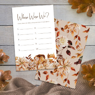 Autumn Bridal Shower Game