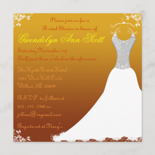 Autumn Bridal Shower Invitation