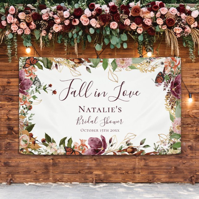 Autumn Bridal Shower Welcome  Banner (Creator Uploaded)