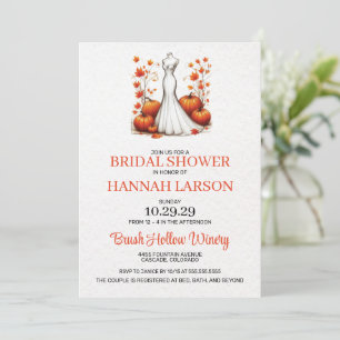 Autumn Bride Bridal Shower Invitation