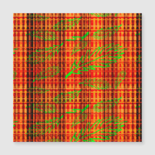 Autumn Bright Fallen Leaves Plaid