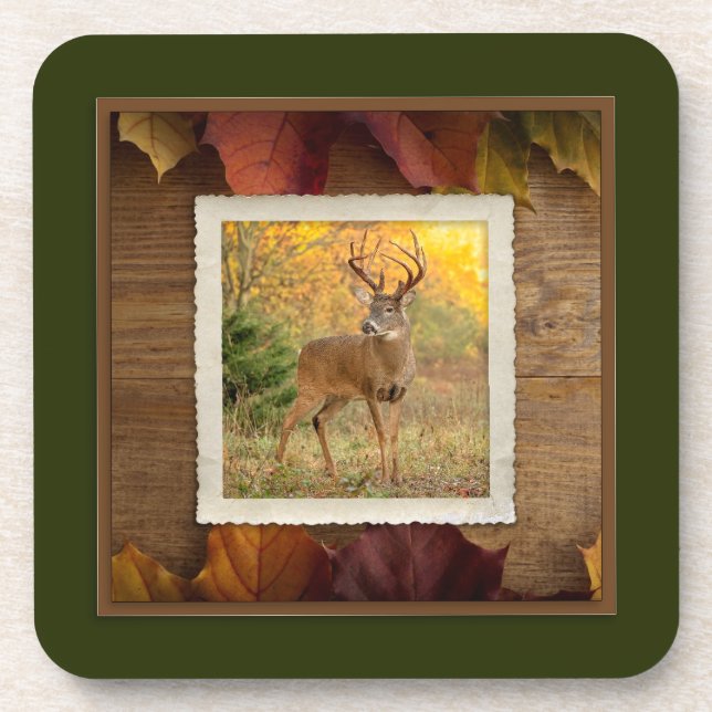 Autumn Buck #1Coaster Set Coaster (Front)