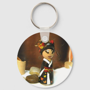 Autumn Butterflies III Key Ring