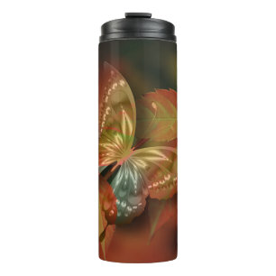 Autumn Butterfly Thermal Tumbler