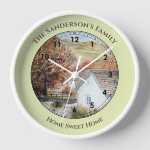 Autumn Buttermere Village Lake District England Clock