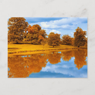 Autumn by the Lake Postcard