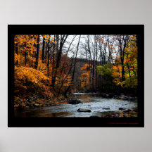 Autumn By The Stream Poster #0151