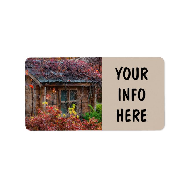 AUTUMN CABIN RETURN ADDRESS LABELS (Front)