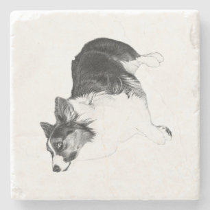 Autumn Calm in Loyal Eyes Stone Coaster