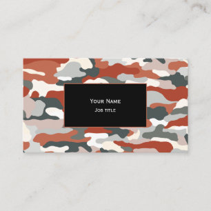 Autumn Camouflage Business Card