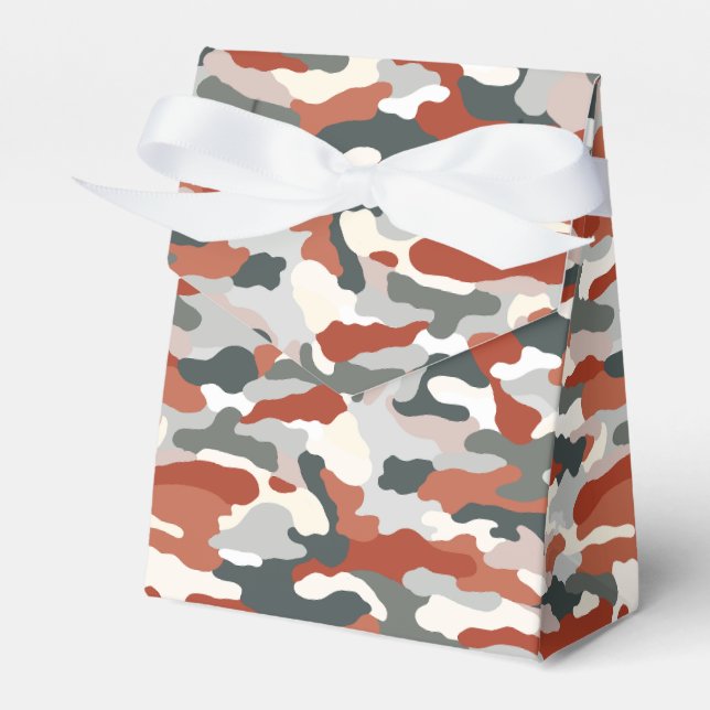 Autumn Camouflage Favour Box (Front Side)