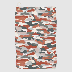 Autumn Camouflage Golf Towel