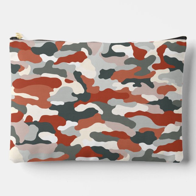 Autumn Camouflage Large Accessory Pouch (Front)