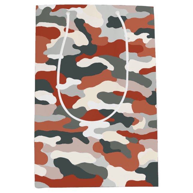 Autumn Camouflage Medium Gift Bag (Front)
