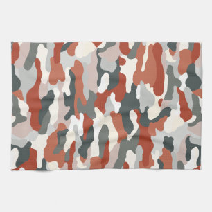 Autumn Camouflage Tea Towel