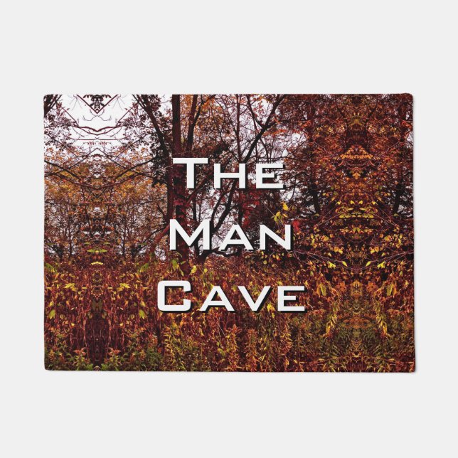 Autumn Camouflage The Man Cave Doormat (Front)