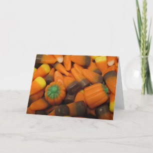 Autumn Candy Corn Greeting Card