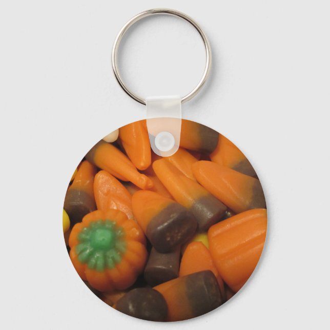 Autumn Candy Corn Keychain (Front)