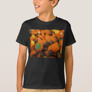 Autumn Candy Corn Kids Dark T-Shirt