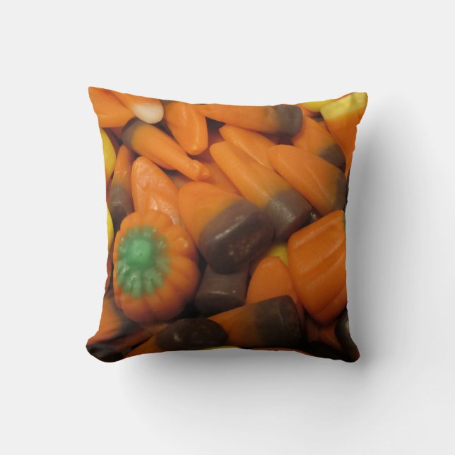 Autumn Candy Corn Pillow (Front)