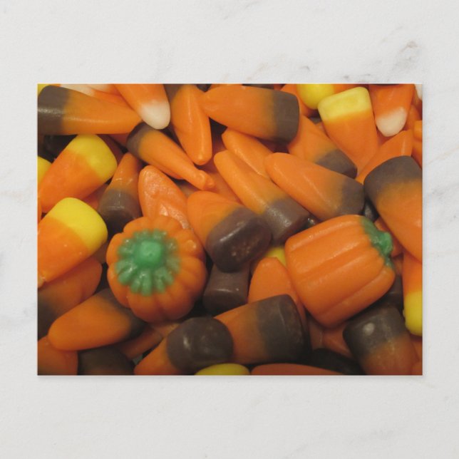 Autumn Candy Corn Postcard (Front)