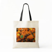Autumn Candy Corn Tote Bag