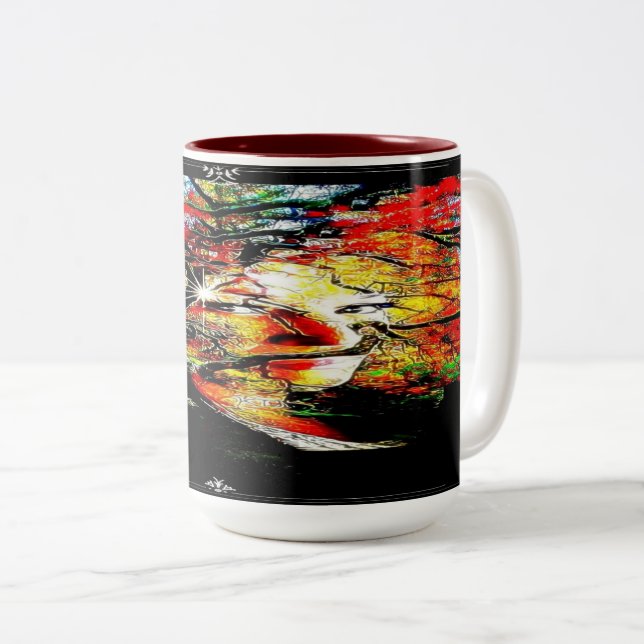 Autumn Candy Two-Tone Coffee Mug (Front Right)