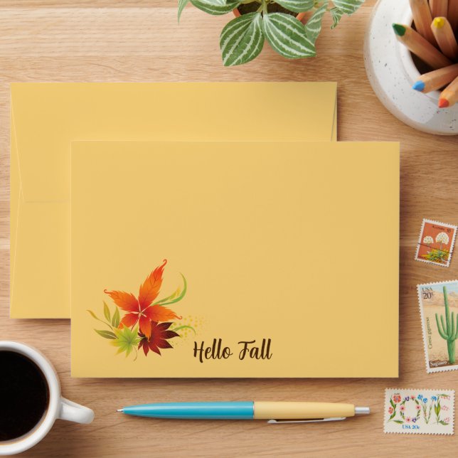 Autumn Card Envelope  (Desk)