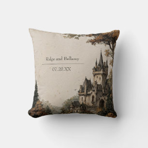 Autumn Castle Enchanted Wedding Cushion