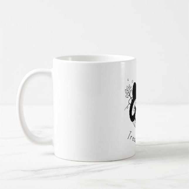Autumn Cat Halloween Run Coffee Mug (Left)