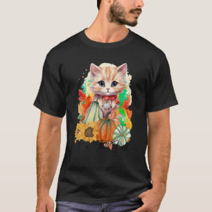 Autumn Cat It s Fall Y all Pumpkins Autumn Hallowe T-Shirt