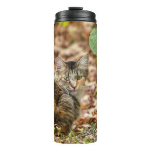 Autumn Cat Thermal Tumbler