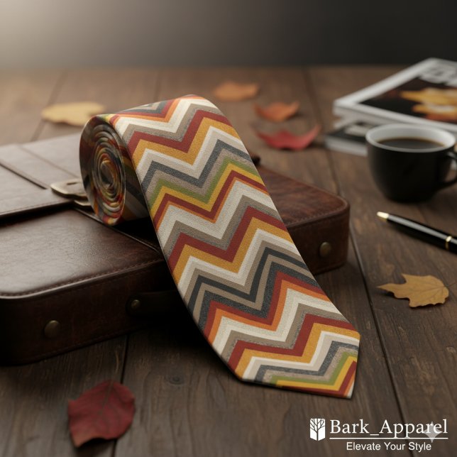 Autumn Chevron Pattern Tie (Creator Uploaded)