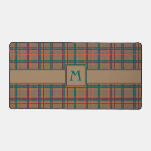 Autumn Chic Plaid Desk Mat