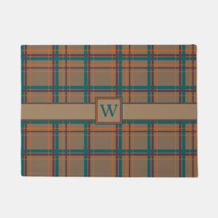 Autumn Chic Plaid Doormat