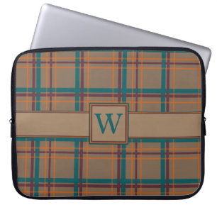 Autumn Chic Plaid Laptop Sleeve