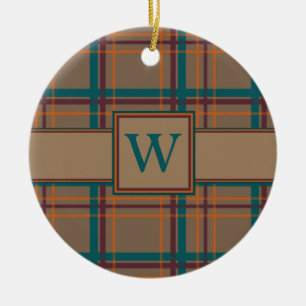 Autumn Chic Plaid Ornament