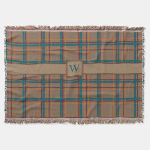 Autumn Chic Plaid Throw Blanket