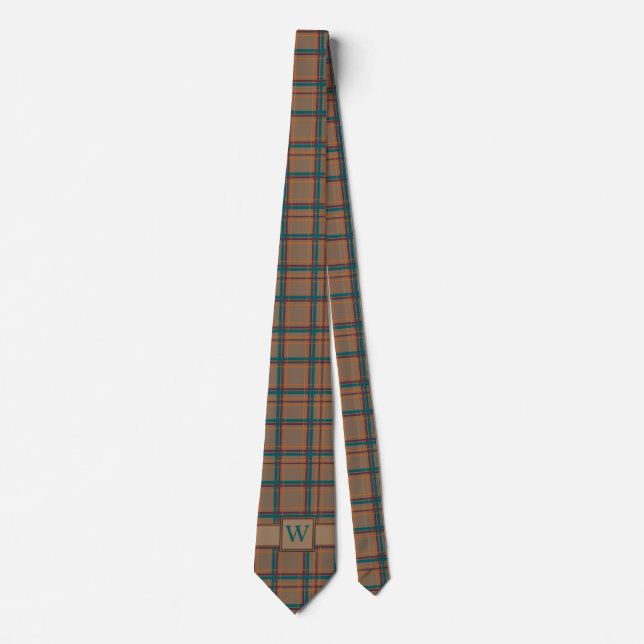 Autumn Chic Plaid Tie (Front)