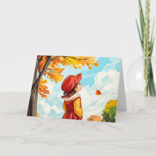 Autumn Child Note Card
