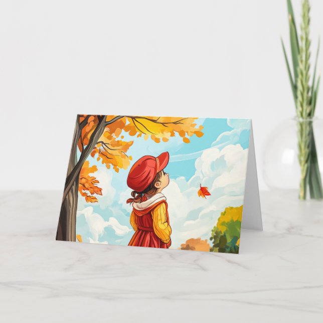 Autumn Child Note Card (Front)