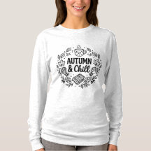 Autumn & Chill | Cosy Fall Hand-Lettered Line Art
