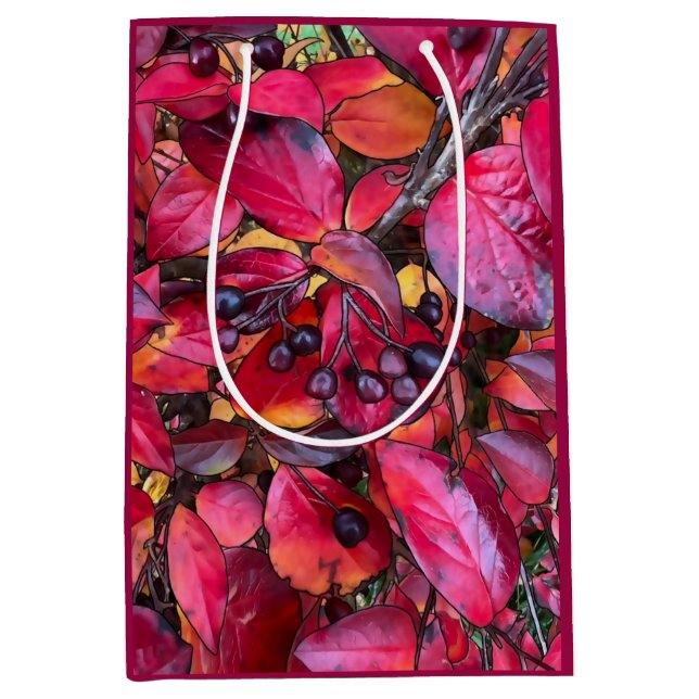 Autumn Chokecherries - Medium Gift Bag (Front)
