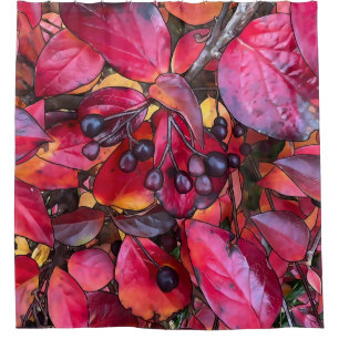 Autumn Chokecherries - Shower Curtain