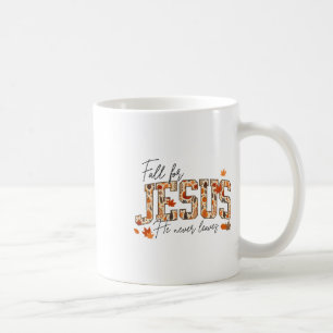 Autumn Christian Thanksgiving Fall For Jesus He Ne Coffee Mug
